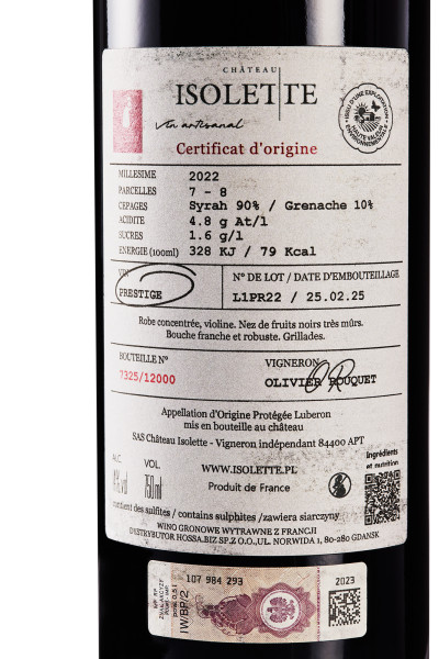 Cuvée Prestige I Sklep z winem Château Isolette