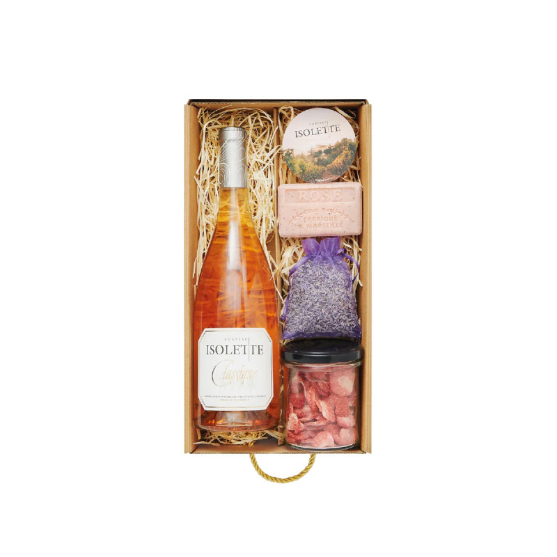 Essence Rosé – zestaw prezentowy z winem | Château Isolette
